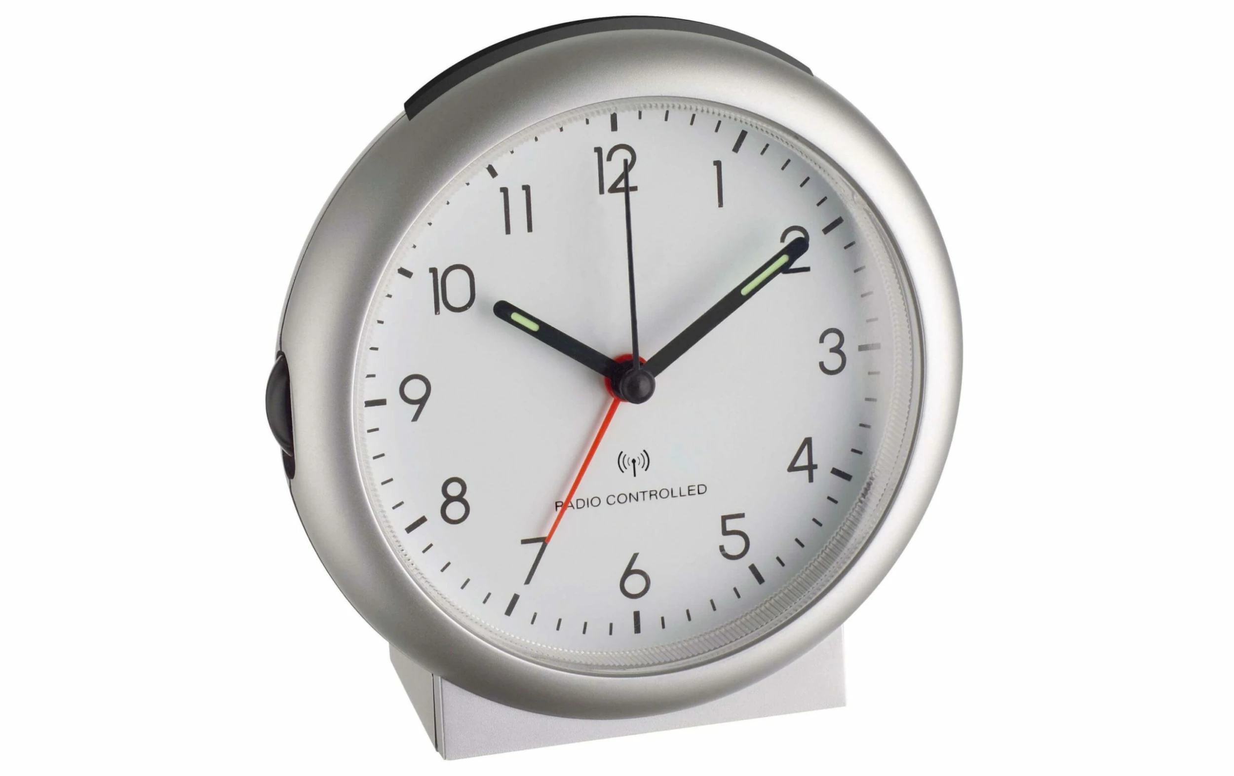 TFA Dostmann Réveil Radio-piloté Argent - Réveils