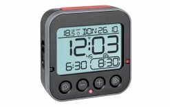 TFA Dostmann Réveil Radio-piloté Bingo 2.0 Noir - Réveils