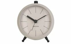 KARLSSON Réveil Classique Bouton Gris Mat - Réveils
