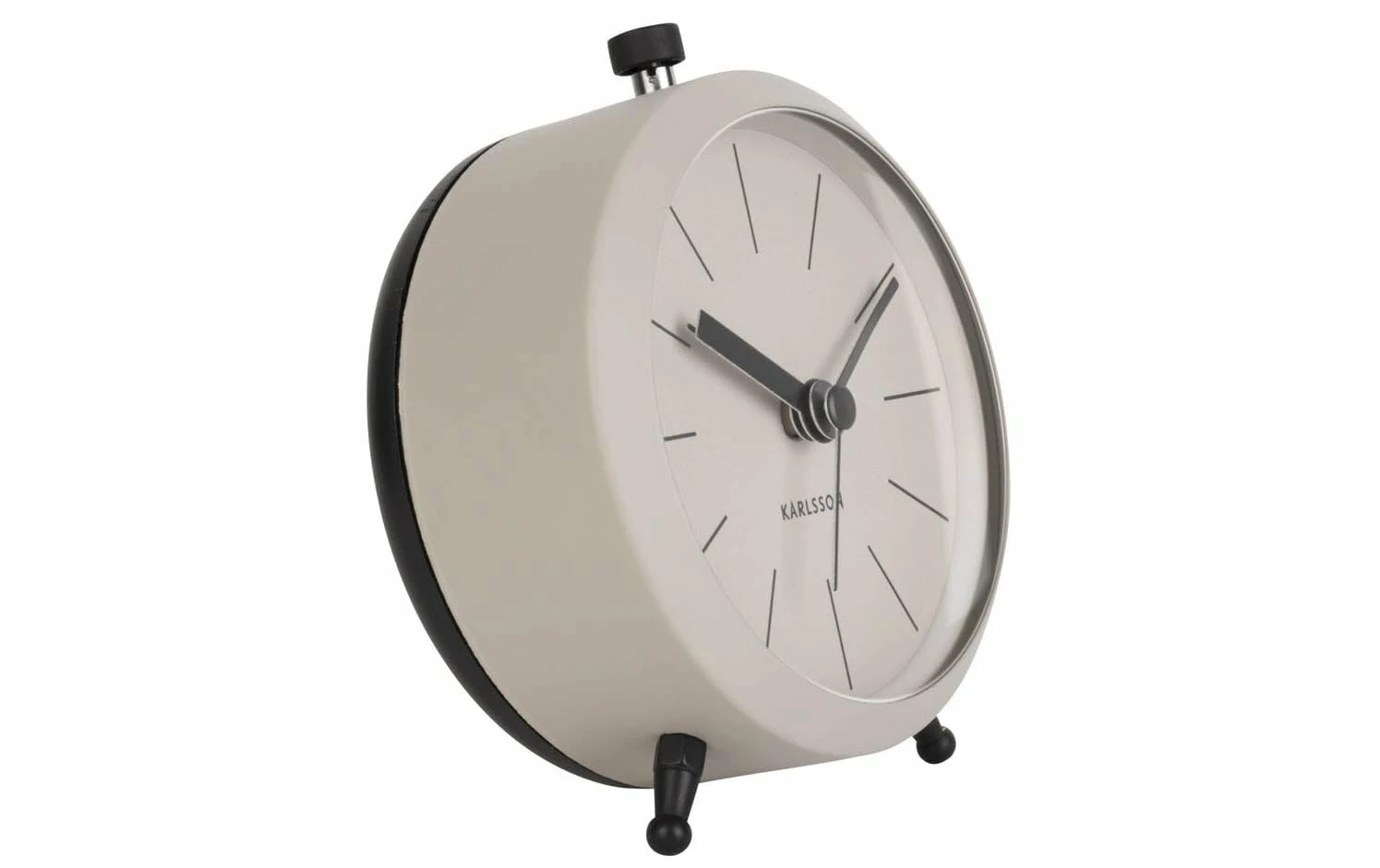 KARLSSON Réveil Classique Bouton Gris Mat - Réveils – Image 2