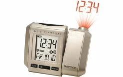 Technoline Réveil Radio-piloté WT535 Avec Projection, Argent - Réveils