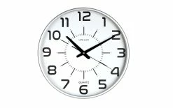 UNiLUX Horloge Murale Maxi Pop Ø 37,5 Cm, Gris Argent - Horloge Murale