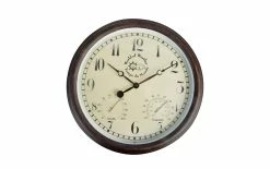 Esschert Design Horloge De Jardin Plastique Ø 38,3 Cm - Horloge Murale