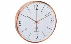 TFA Dostmann Horloge Murale Radio Ø 30 Cm, Cuivre - Horloge Murale