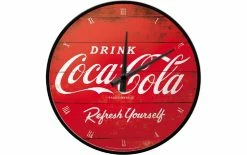 Nostalgic Art Horloge Murale Coca-Cola Ø 31 Cm, Rouge/Blanc - Horloge Murale