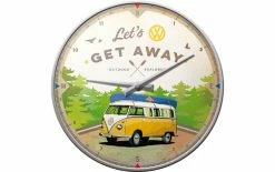 Nostalgic Art Horloge Murale VW Bulli Ø 31 Cm, Multicolore - Horloge Murale
