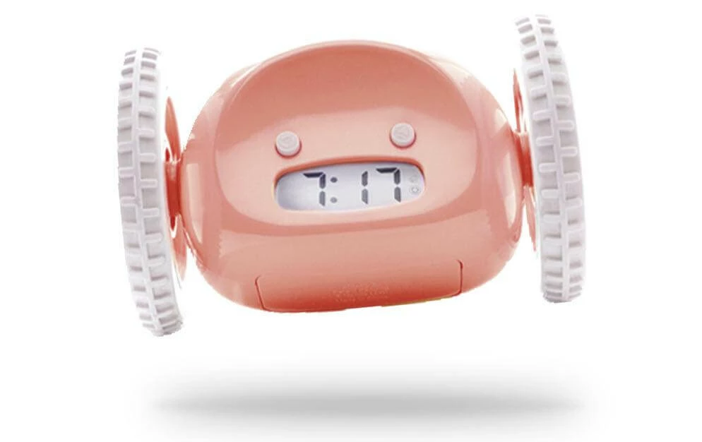 Réveil En Fuite Clocky Rose - Réveils