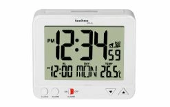 Technoline Réveil Radio-piloté WT195 Blanc - Réveils