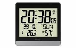 Technoline Horloge Radio-pilotée WS 8014 Noir - Réveils