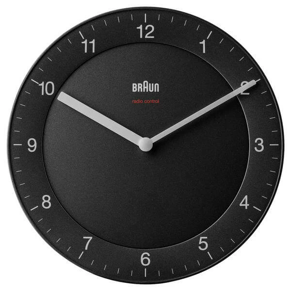 Braun BC06 DCF Black - Horloge Murale, Radio - Horloge Murale