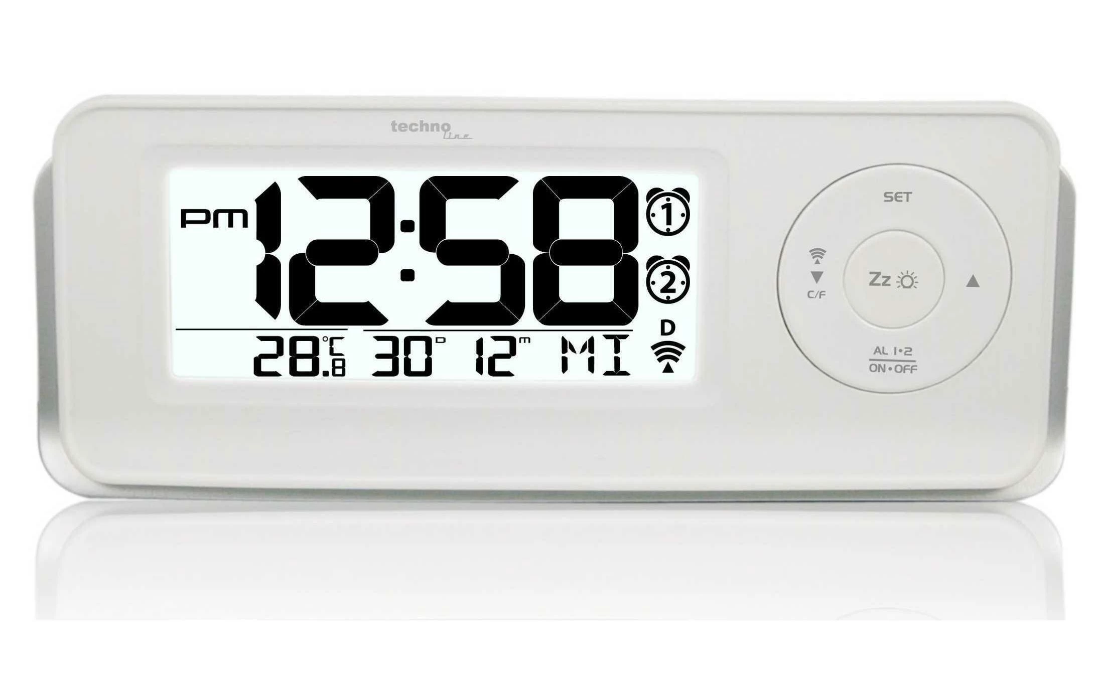 Technoline Réveil Radio-piloté WT 498S - Réveils