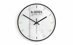 Trenddeko Horloge Murale Le Karma S'occupera De ça. Ø 30 Cm - Horloge Murale