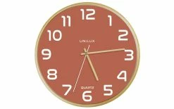 UNiLUX Horloge Murale Baltic Ø 30,5 Cm, Rose Sombre - Horloge Murale