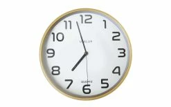 UNiLUX Horloge Murale Baltic Ø 30,5 Cm, Nature - Horloge Murale