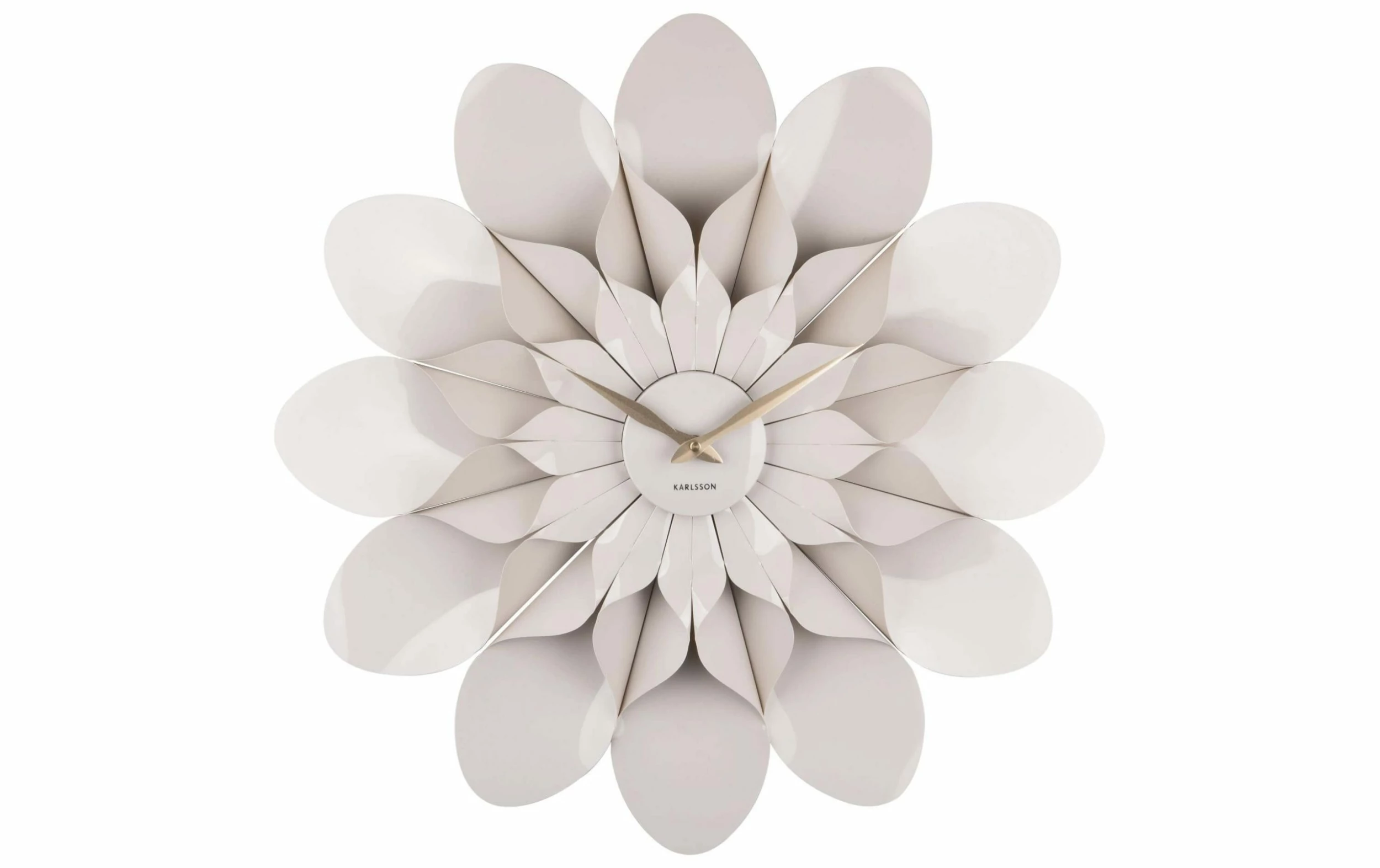 KARLSSON Horloge Murale Flower Ø 60 Cm, Gris - Horloge Murale