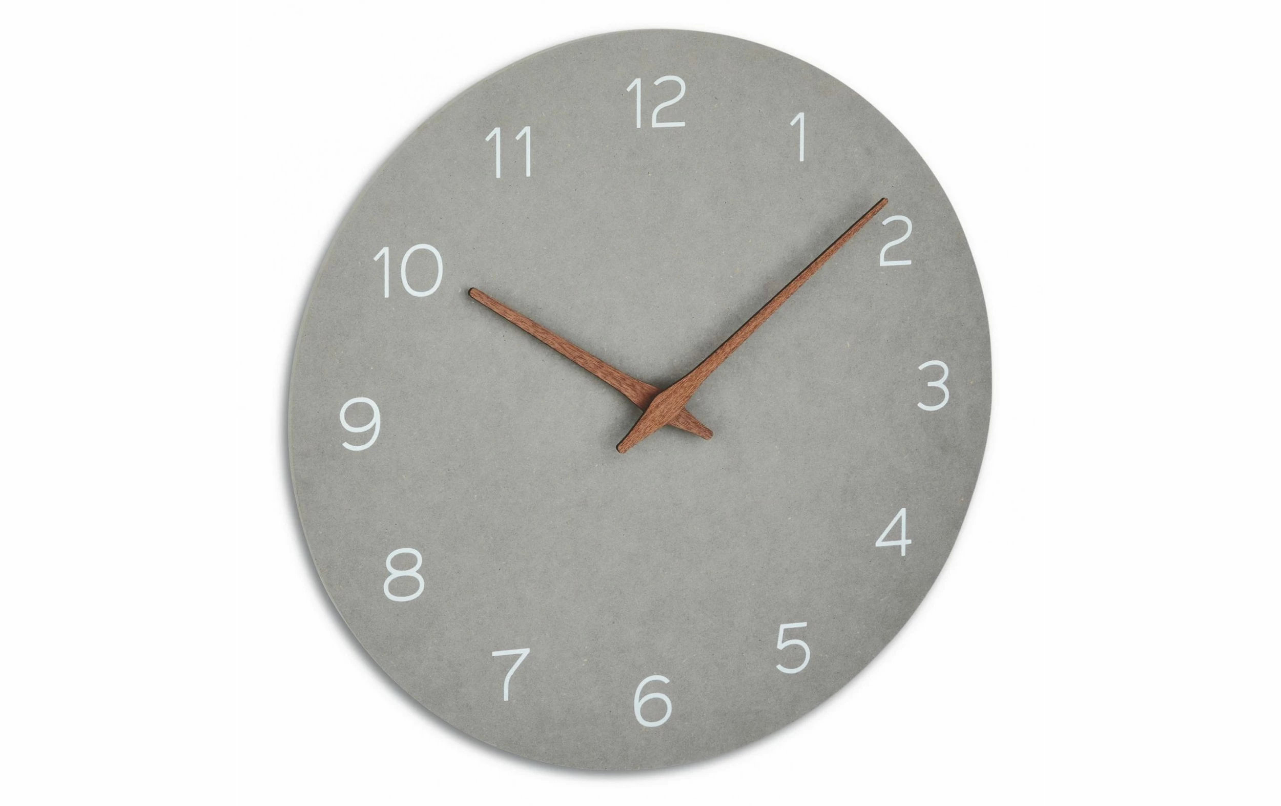 TFA Dostmann Horloge Murale Analogique Avec Aspect Bois Ø 29.7 Cm, Gris Béton - Horloge Murale