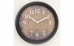 NeXtime Horloge De Jardin Jasmine Ø 23.4 Cm, Brun - Horloge Murale