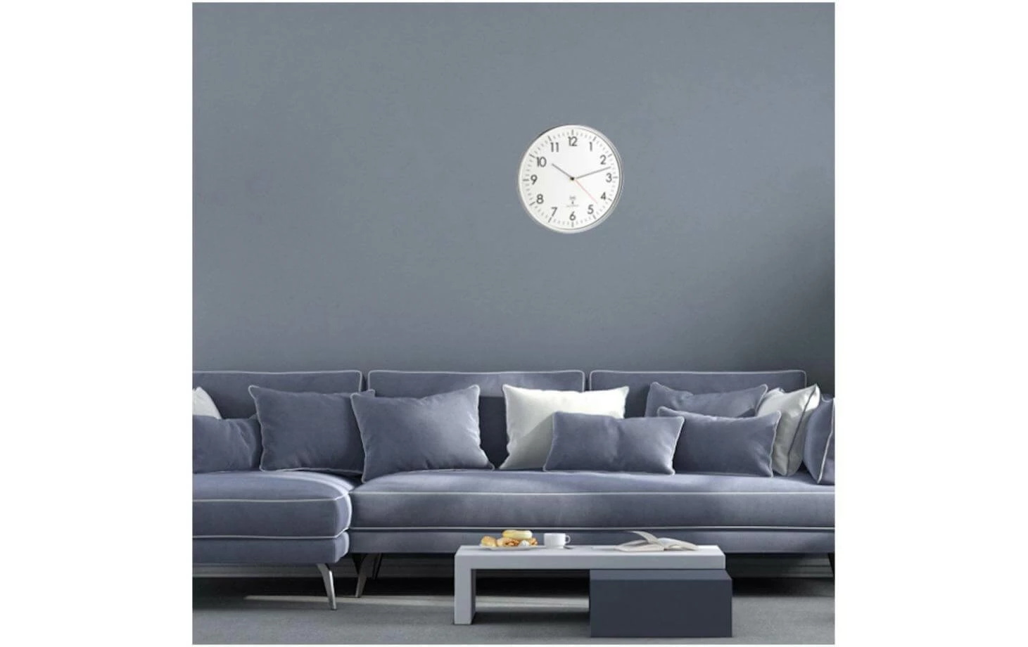 TFA Dostmann Horloge Murale Radio Argenté, Ø 33 Cm - Horloge Murale – Image 2