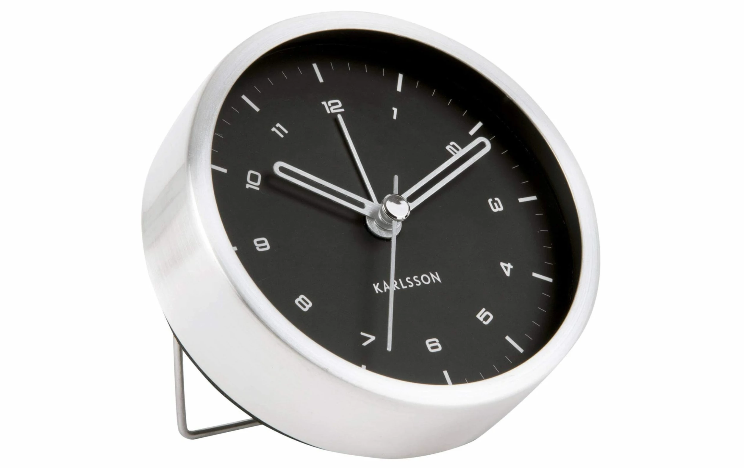 KARLSSON Réveil Classique Tinge Acier, Blanc - Réveils