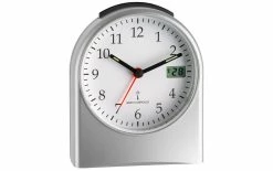 TFA Dostmann Réveil Radio-piloté Avec Affichage Numérique Des Secondes Argent - Réveils