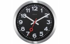 NeXtime Horloge Murale Station Ø 19 Cm Noir - Horloge Murale