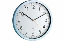 TFA Dostmann Horloge Murale Radio Bleu Clair, Ø 30,5 Cm - Horloge Murale