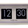 NeXtime Horloge De Bureau Petit Flip 18 X 10 X 7cm, Blanc - Horloge Murale