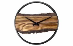 NeXtime Horloge Murale Forêt Ø 30 Cm, Brun - Horloge Murale