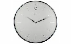 NeXtime Horloge Murale Glamour Ø 40 Cm Argent - Horloge Murale