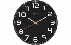 NeXtime Horloge Murale Classy Round Ø 30 Cm Noir - Horloge Murale