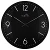 NeXtime Horloge Murale Radio Atomic Ø 35 Cm, Noir - Horloge Murale