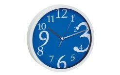 TFA Dostmann Horloge Murale Analogique Ø 20 Cm, Bleu/Blanc - Horloge Murale