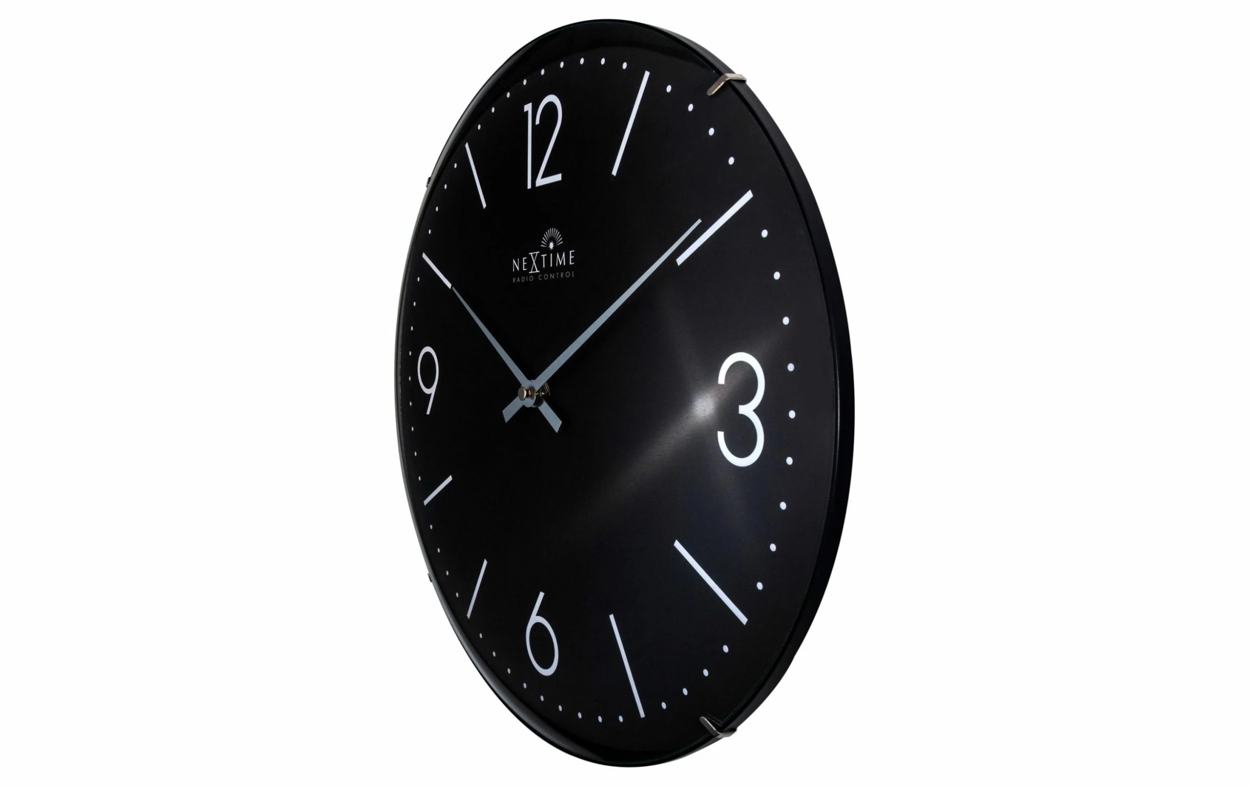 NeXtime Horloge Murale Radio Atomic Ø 35 Cm, Noir - Horloge Murale – Image 2