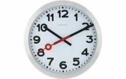 NeXtime Horloge Murale Station Ø 35 Cm Blanc - Horloge Murale