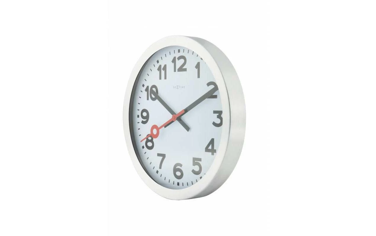NeXtime Horloge Murale Station Ø 35 Cm Blanc - Horloge Murale – Image 2
