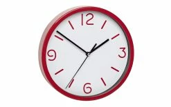 TFA Dostmann Horloge Murale Analogique Ø 20 Cm, Rouge Foncé - Horloge Murale
