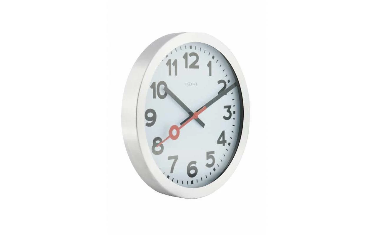 NeXtime Horloge Murale Station Ø 35 Cm Blanc - Horloge Murale – Image 3