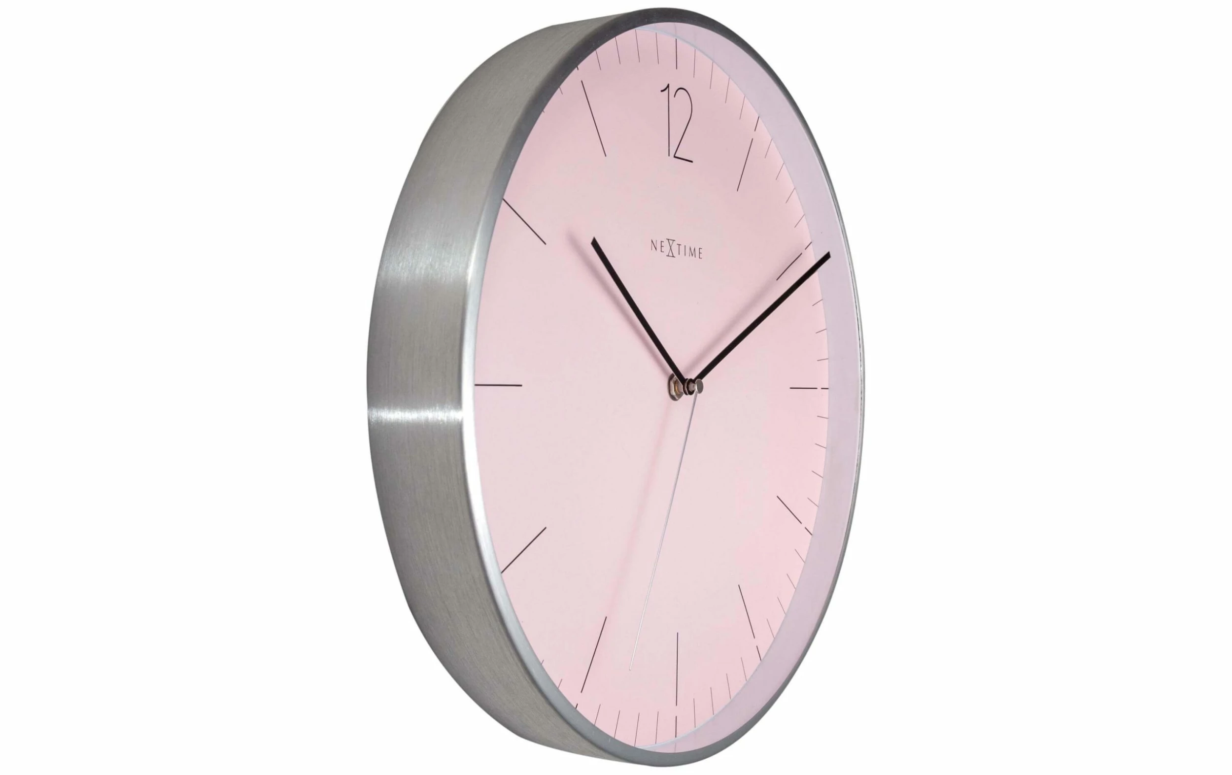NeXtime Horloge Murale Essentiel Ø 34 Cm Argenté/Rose - Horloge Murale – Image 3