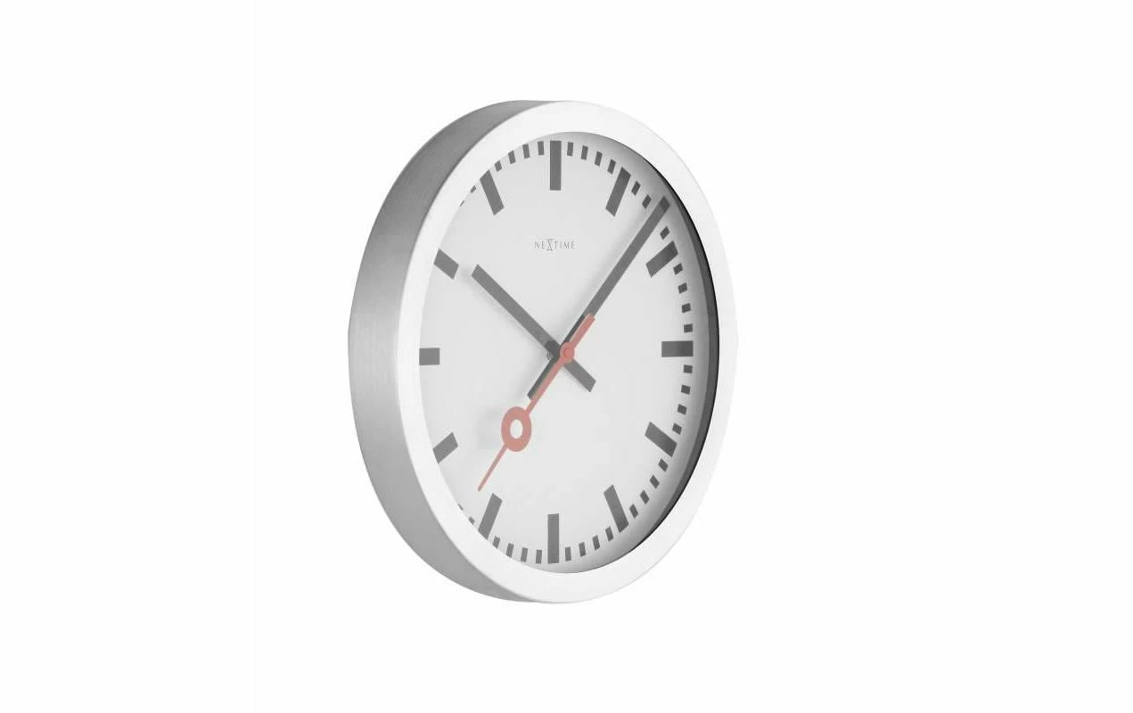NeXtime Horloge Murale Station Ø 35 Cm Blanc - Horloge Murale – Image 3