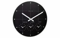 NeXtime Horloge Murale Big City Ø 43 Cm, Noir - Horloge Murale