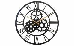 NeXtime Horloge Murale Birmingham Noir / Or, 50 Cm - Horloge Murale