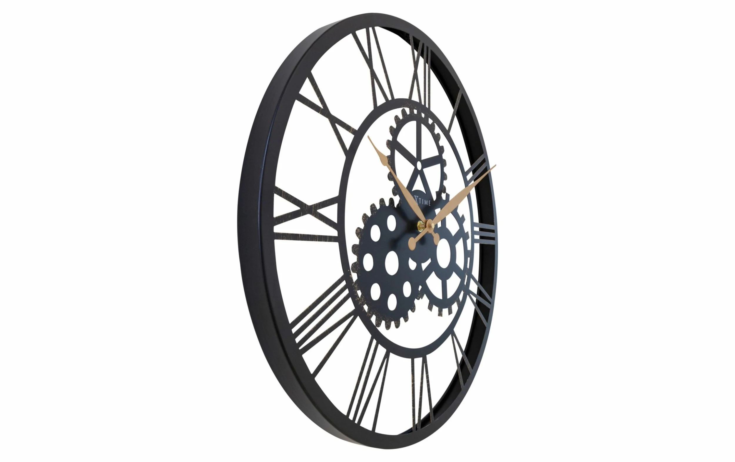 NeXtime Horloge Murale Birmingham Noir / Or, 50 Cm - Horloge Murale – Image 2