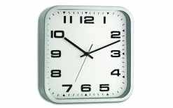 TFA Dostmann Horloge Murale Avec Cadre Métallique Argent - Horloge Murale