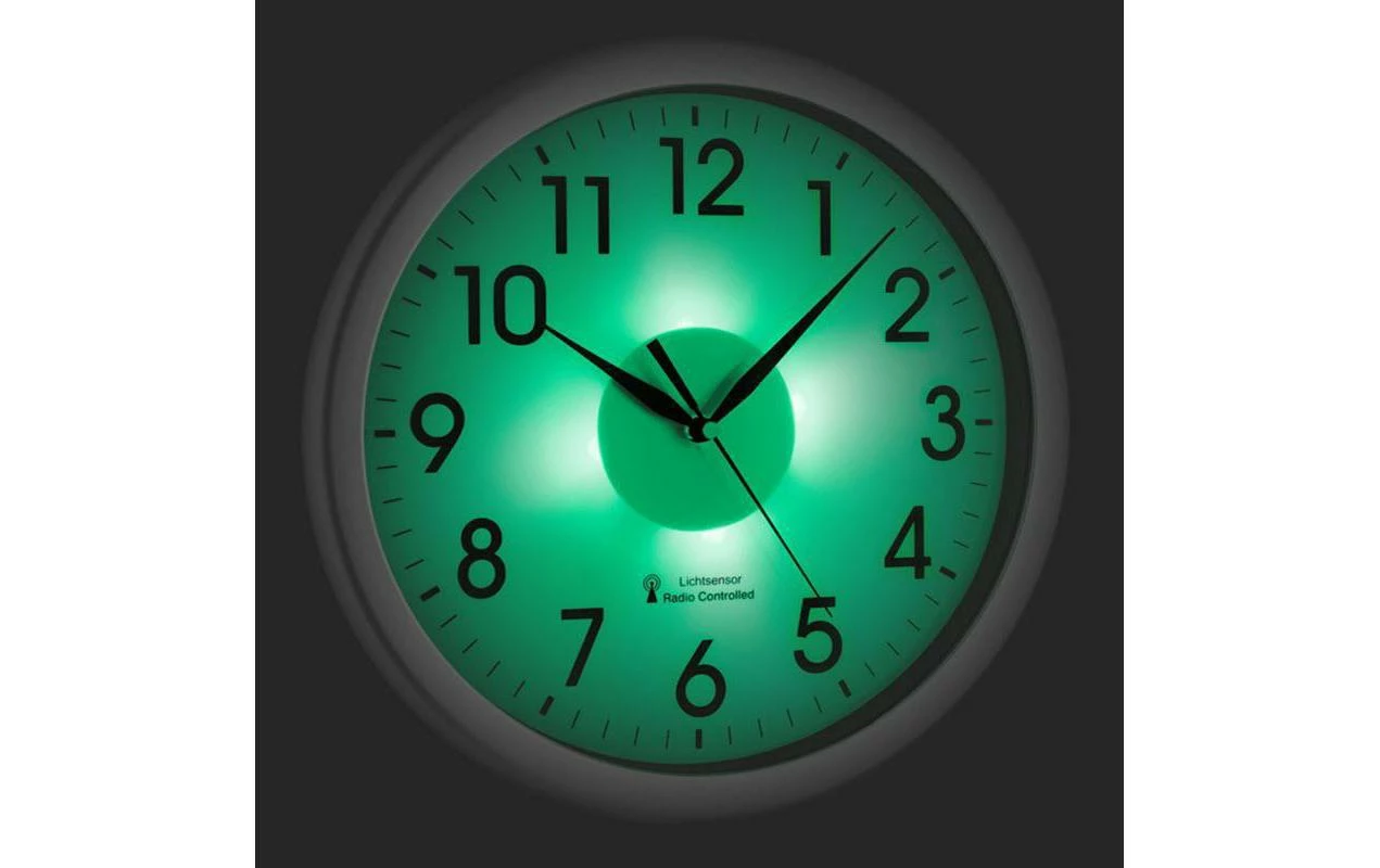 TFA Dostmann Horloge Murale Radio Corona Ă 30,8 Cm, Argent - Horloge Murale â Image 2