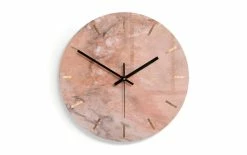 Trenddeko Horloge Murale Marbre 06 Ø 30 Cm, Verre - Horloge Murale