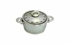 ADE Minuteur De Cuisine Pot De Cuisson Argenté - Réveils