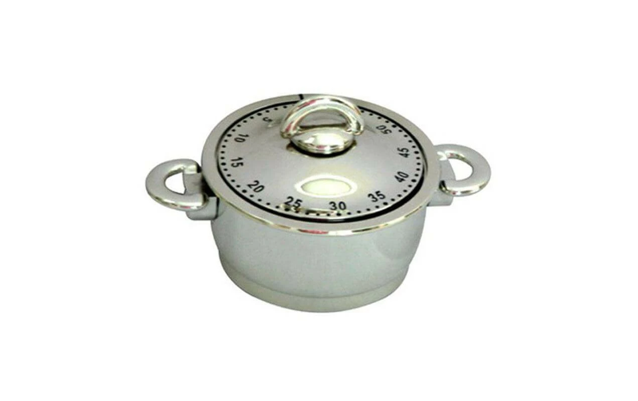 ADE Minuteur De Cuisine Pot De Cuisson Argenté - Réveils
