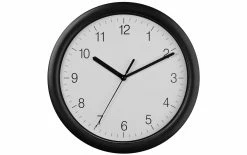 TFA Dostmann Horloge Murale Avec Balayage Ø 25.4 Cm, Noir - Horloge Murale