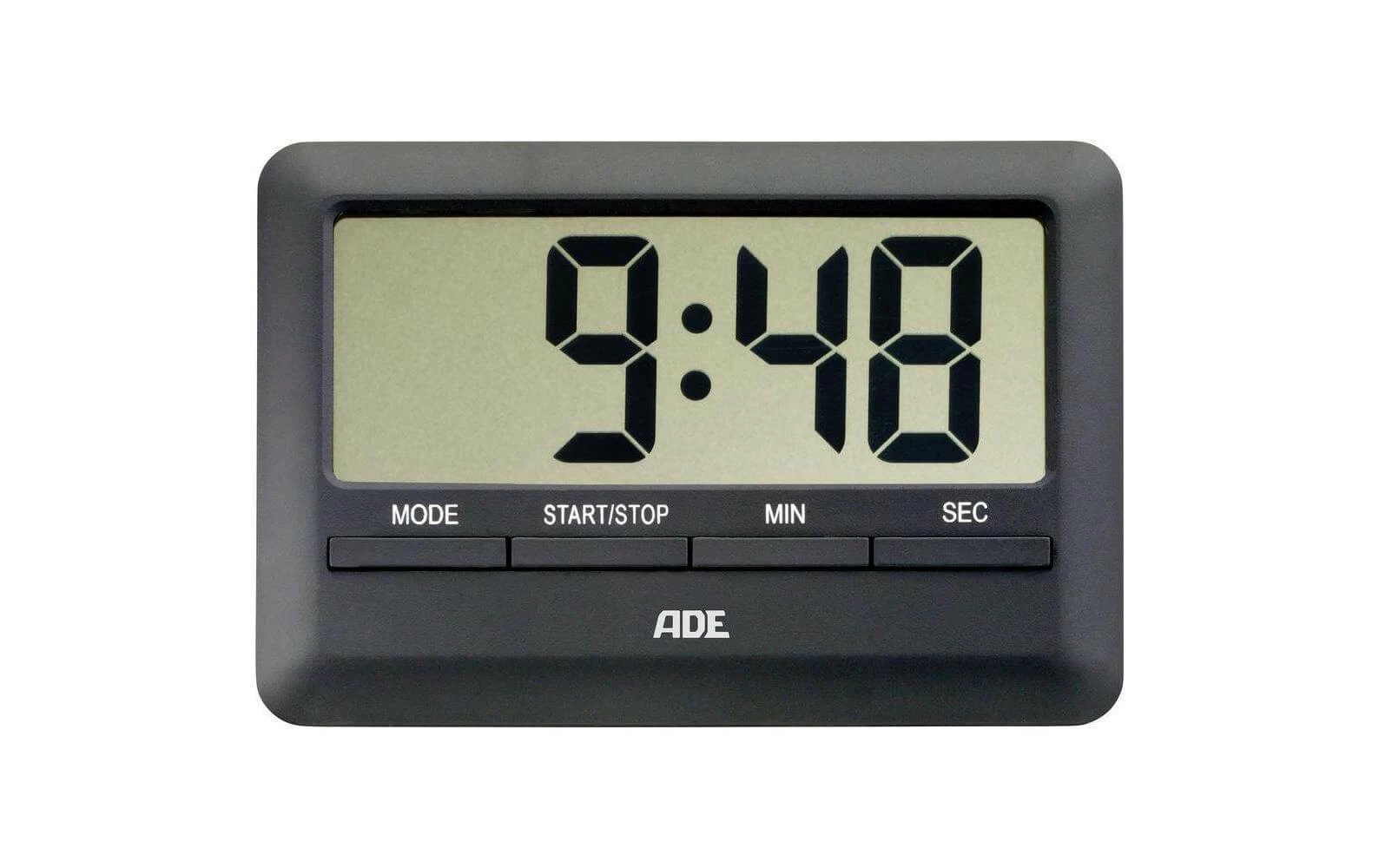 ADE Minuteur De Cuisine Digital TD1600 Noir - Réveils