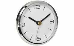 TFA Dostmann Horloge Murale à Quartz Ø 9 Cm, Aluminium - Horloge Murale